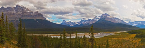 Howes River Overlook -- 8 x 24 ft. Mural by John Freeman